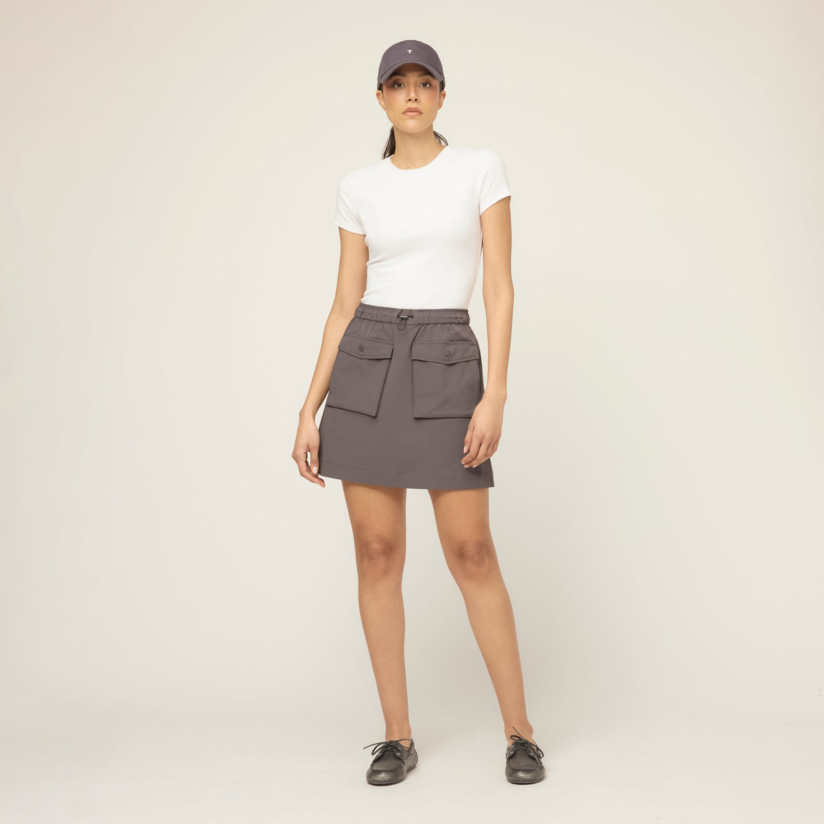Tech Stretch Nylon Skirt