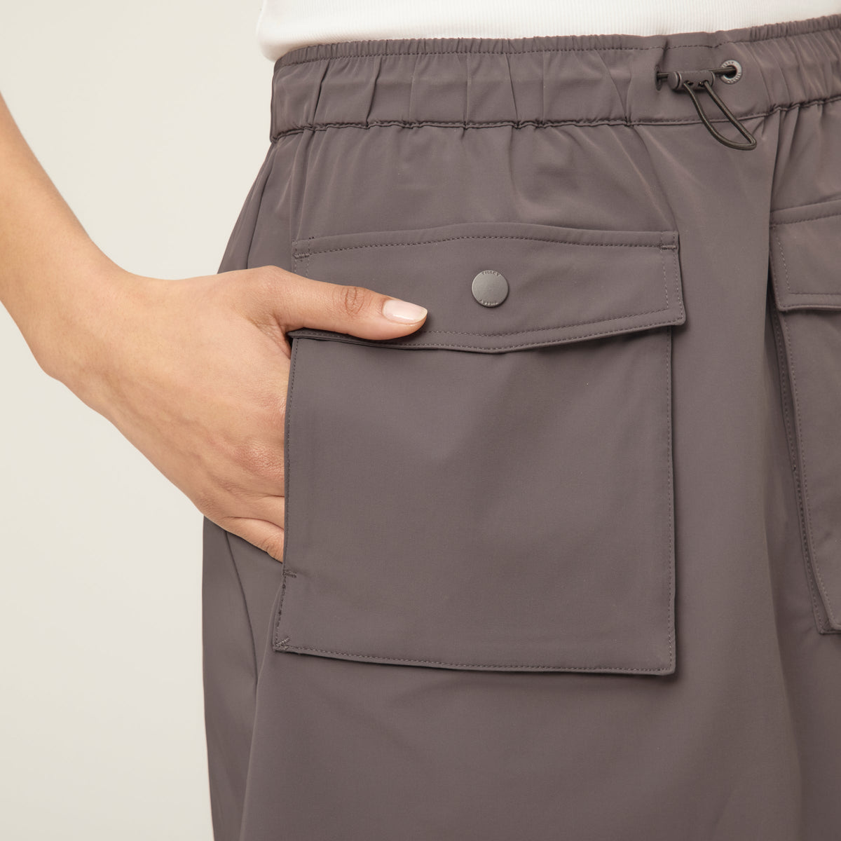 Tech Stretch Nylon Skirt