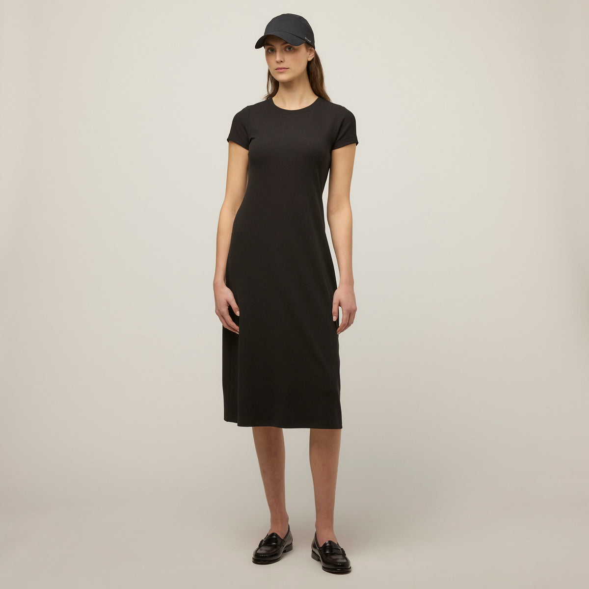 Short Sleeve Rib Tee Dress