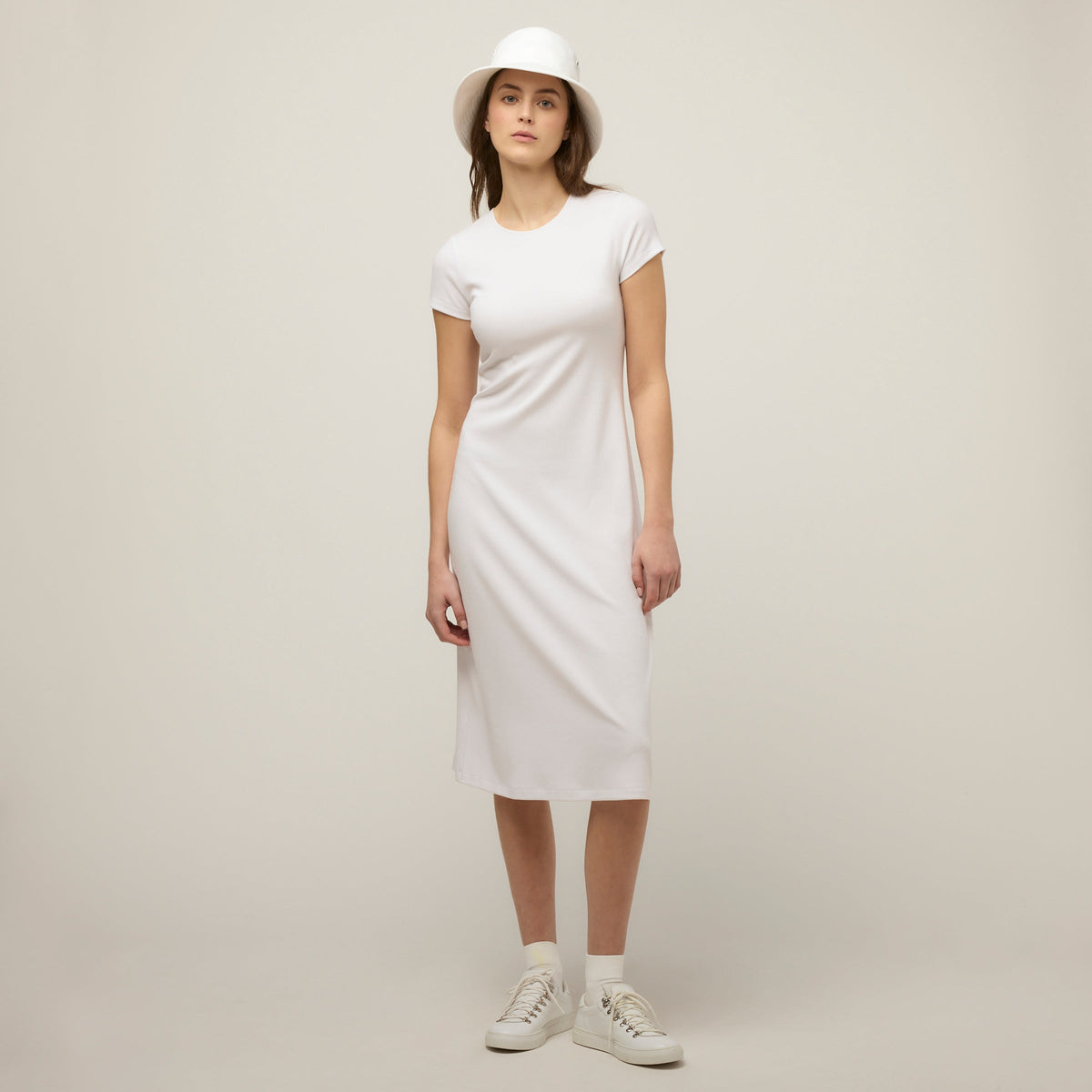 Short Sleeve Rib Tee Dress
