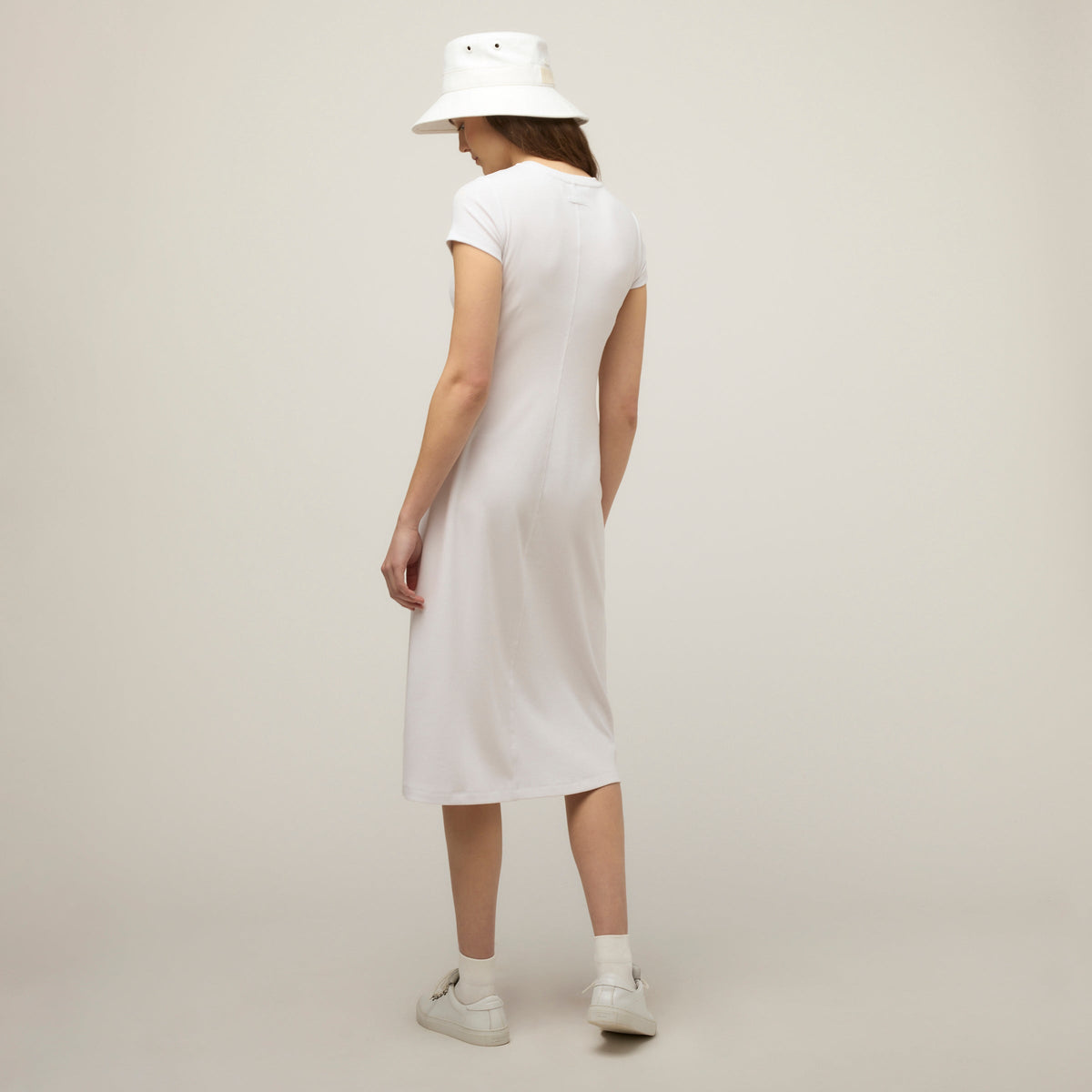 Short Sleeve Rib Tee Dress