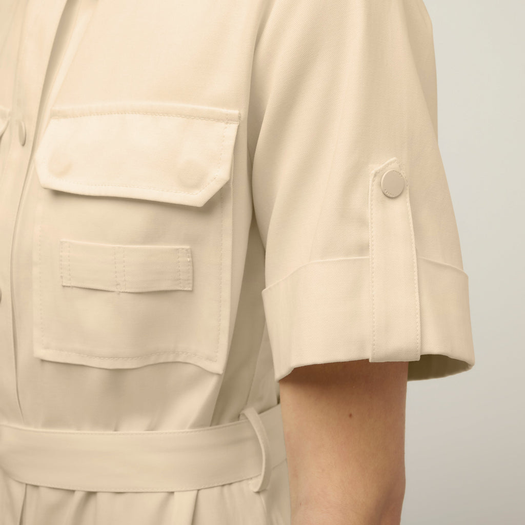 Tencel Cotton Safari Midi Dress