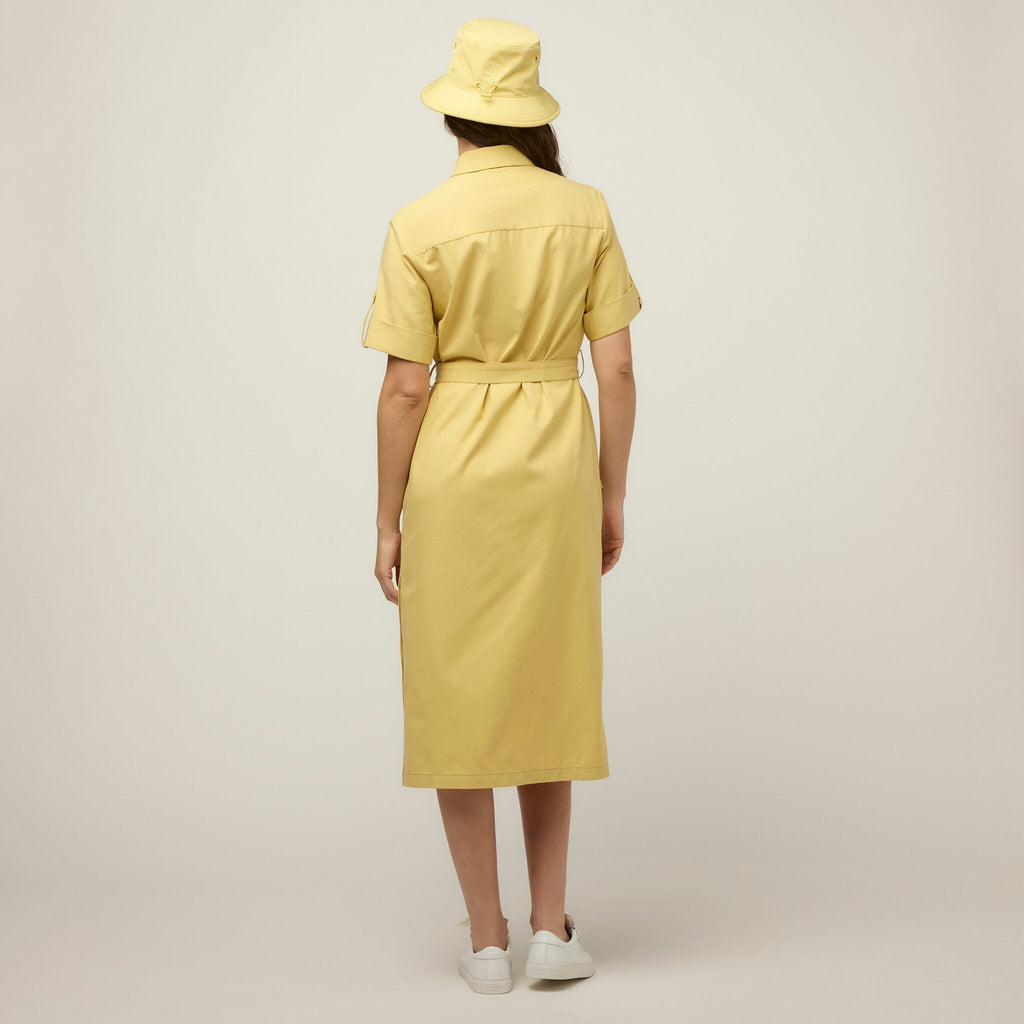 Tencel Cotton Safari Midi Dress