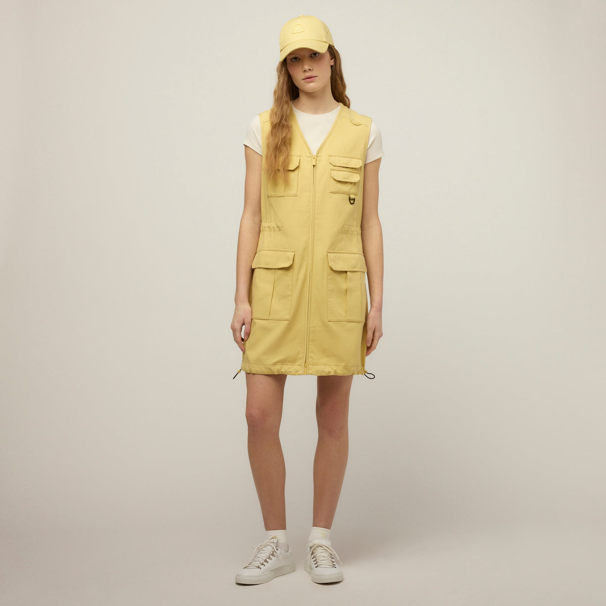 Tencel Cotton Safari Vest Dress