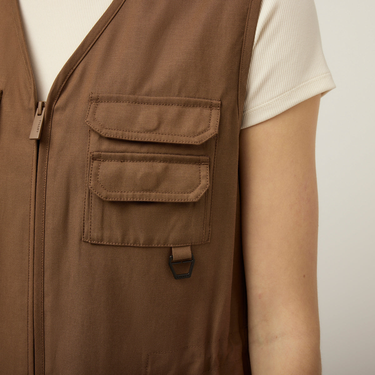 Tencel Cotton Safari Vest Dress