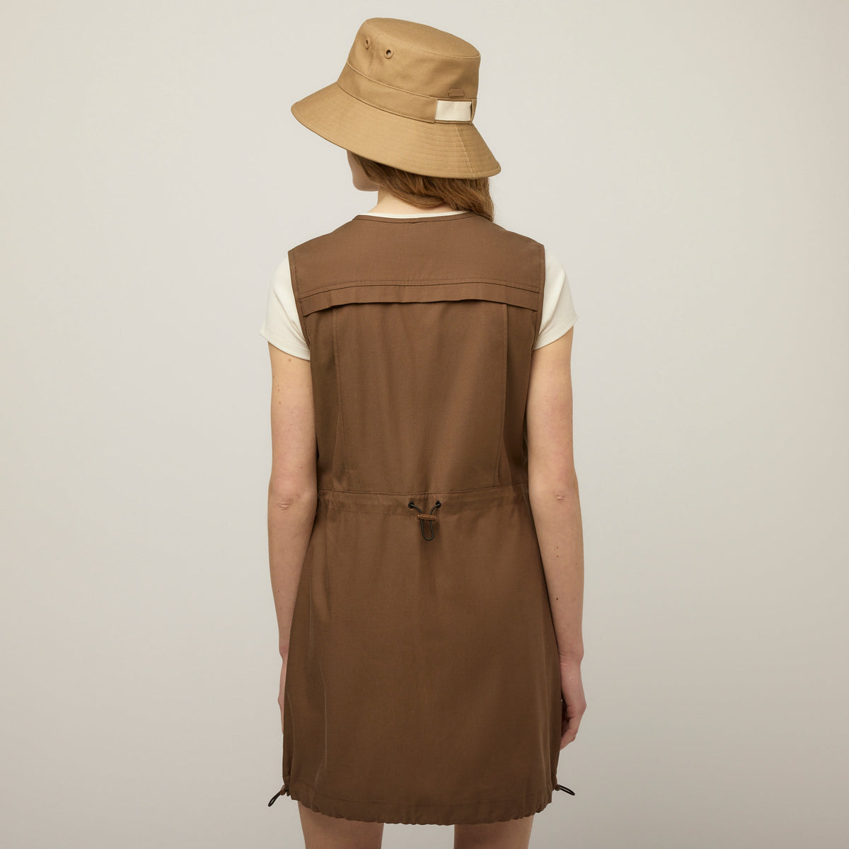Tencel Cotton Safari Vest Dress