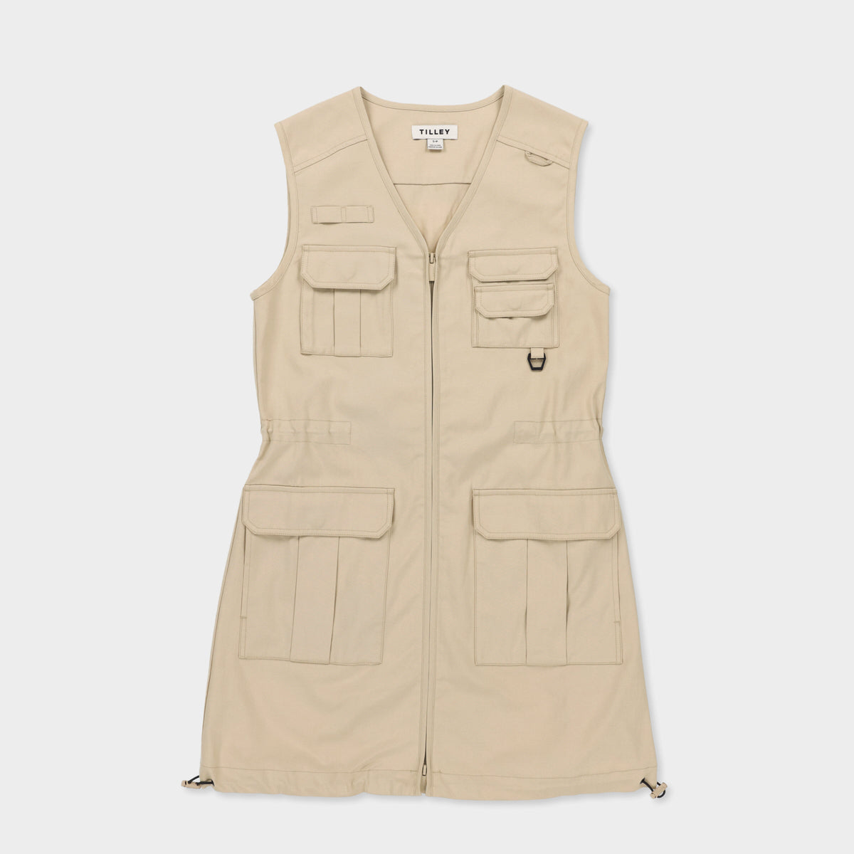 Tencel Cotton Safari Vest Dress