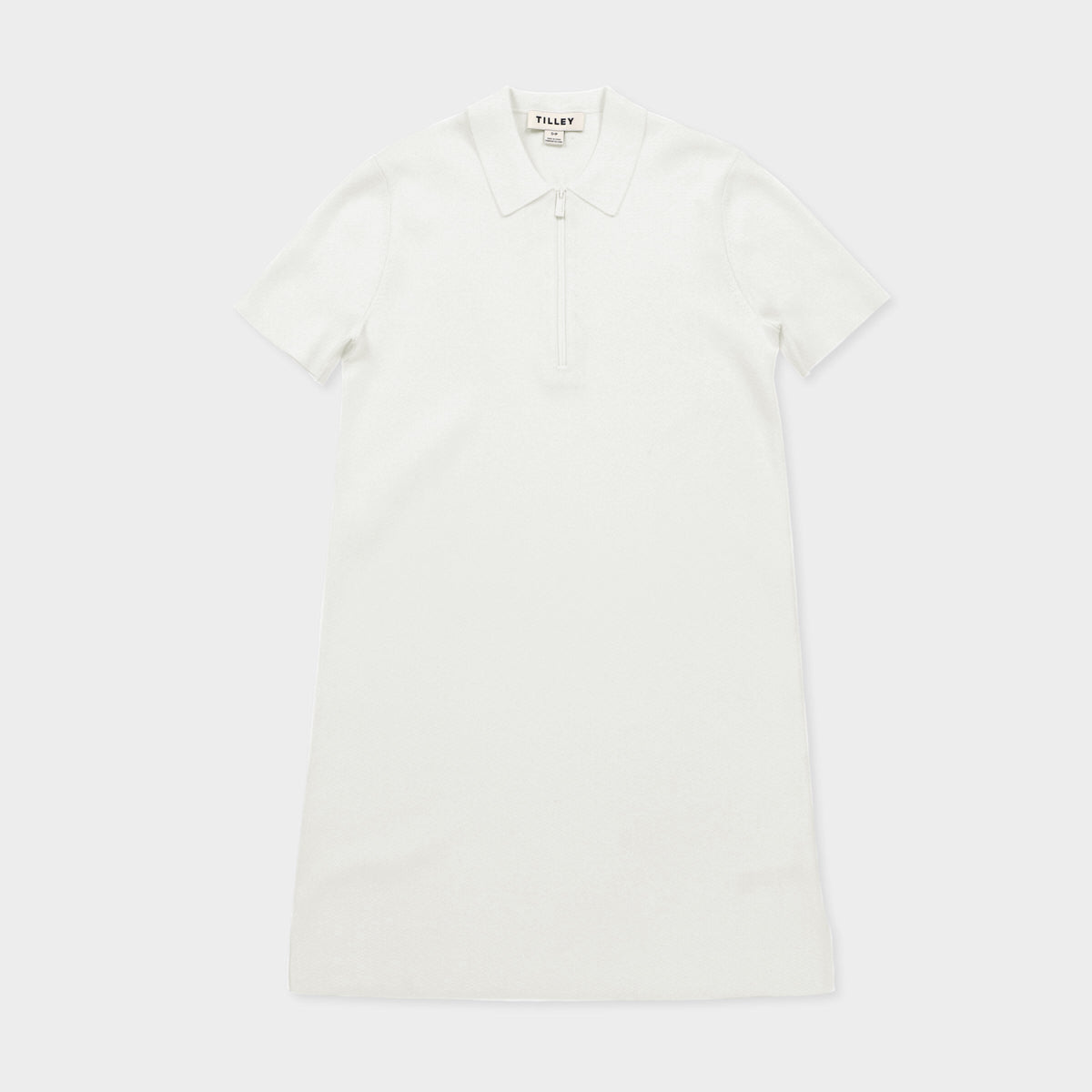 Short Sleeve Zip Polo Dress