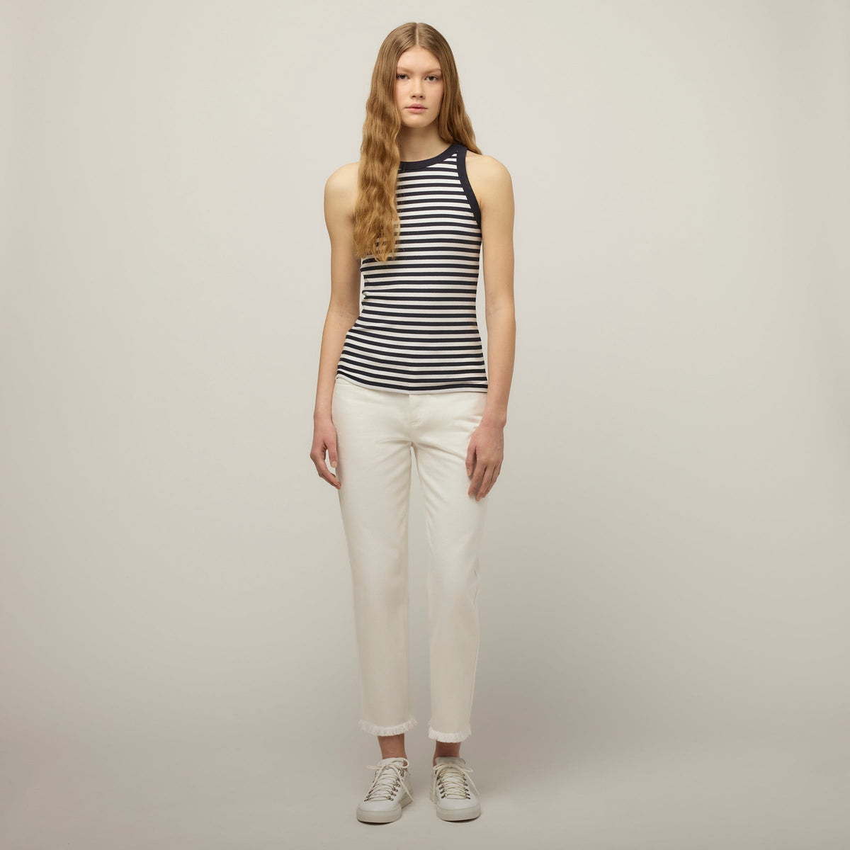 High Neck Rib Tank