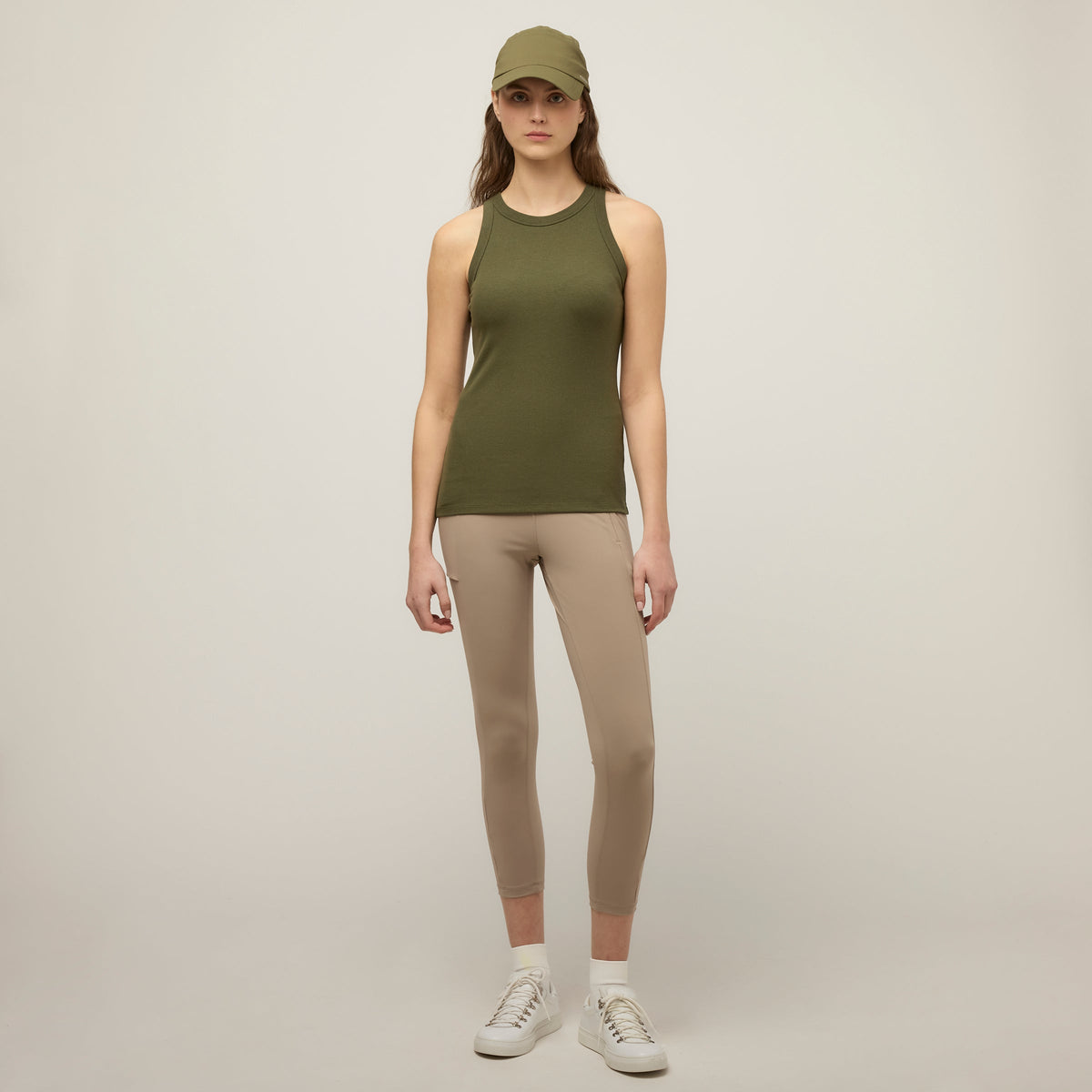 High Neck Rib Tank