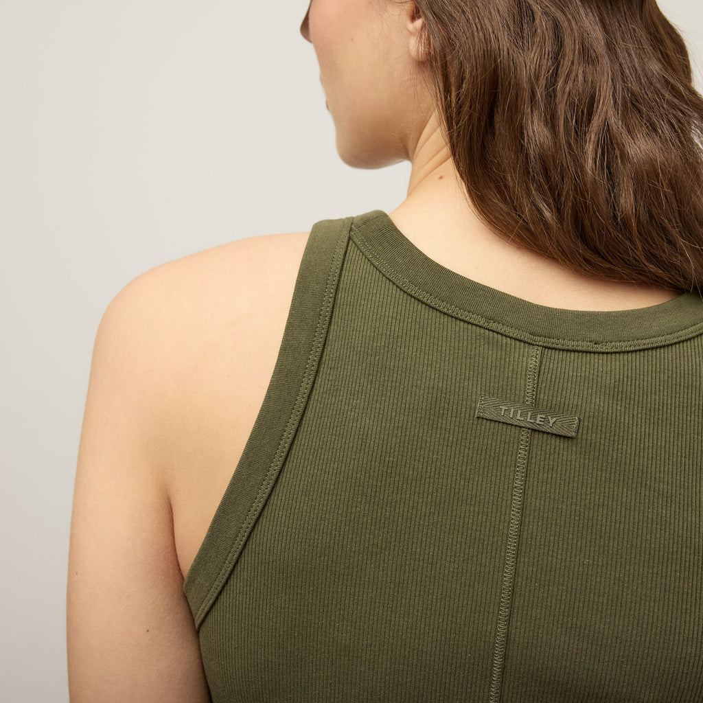 High Neck Rib Tank