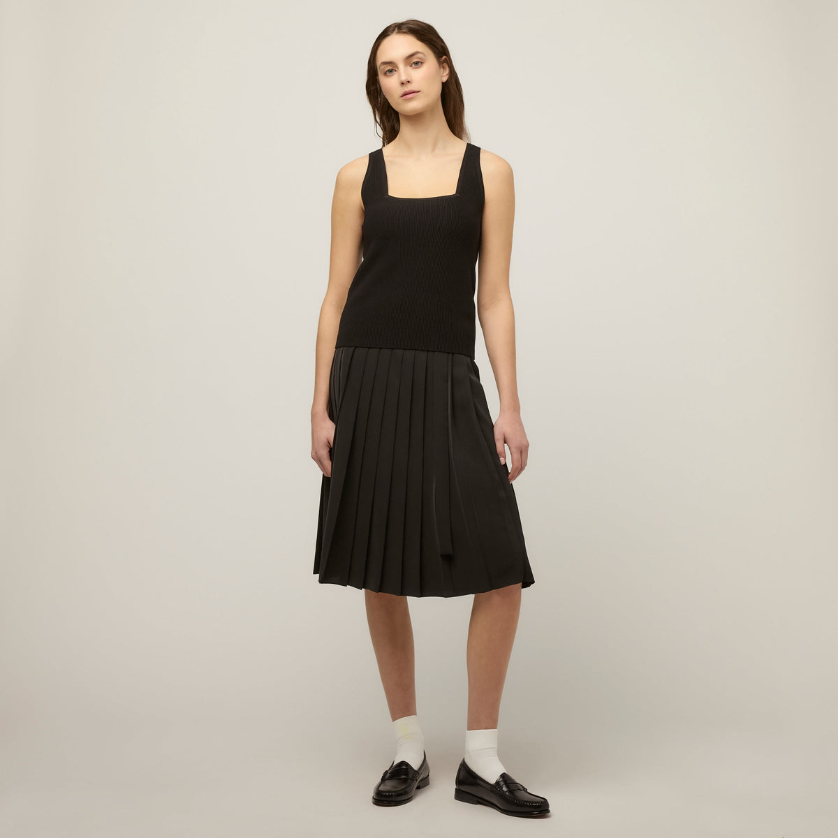 Square Neck Rib Shell