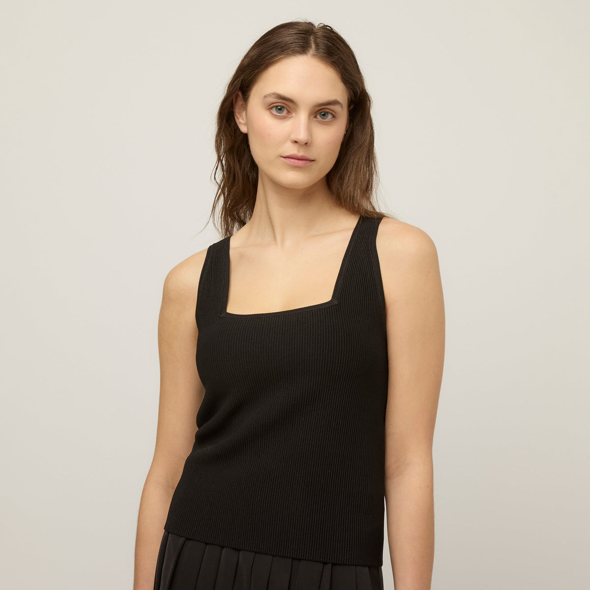 Square Neck Rib Shell