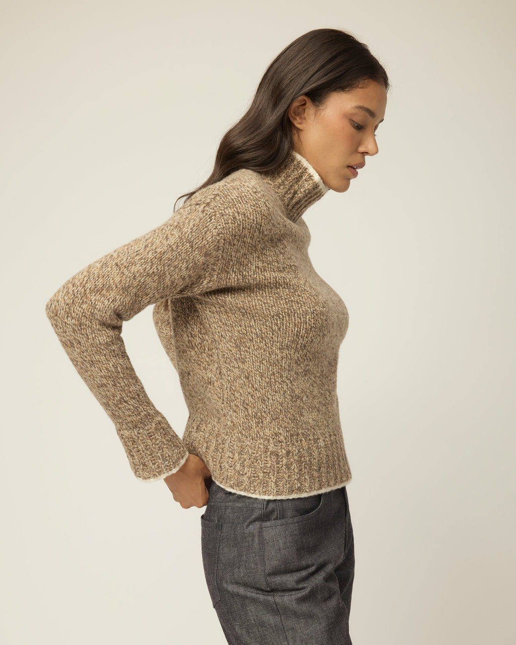 Marled Turtleneck Sweater
