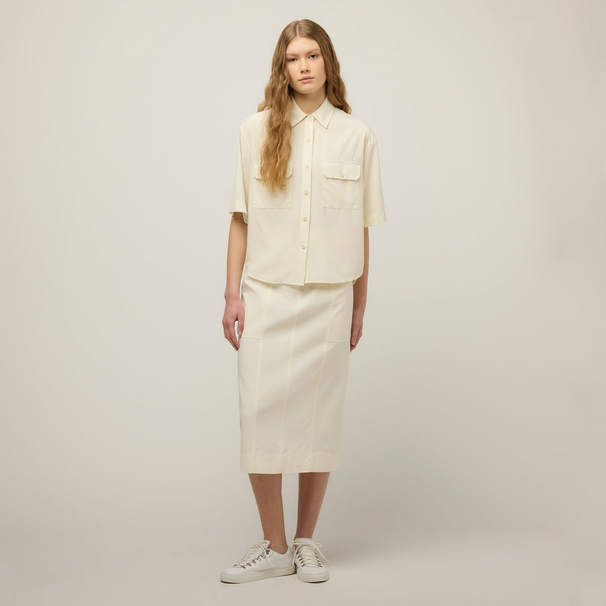 Tech Slk Oversized Short Sleeve Shirt