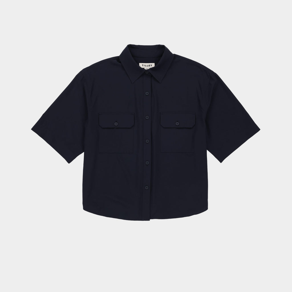 Tech Slk Oversized Short Sleeve Shirt