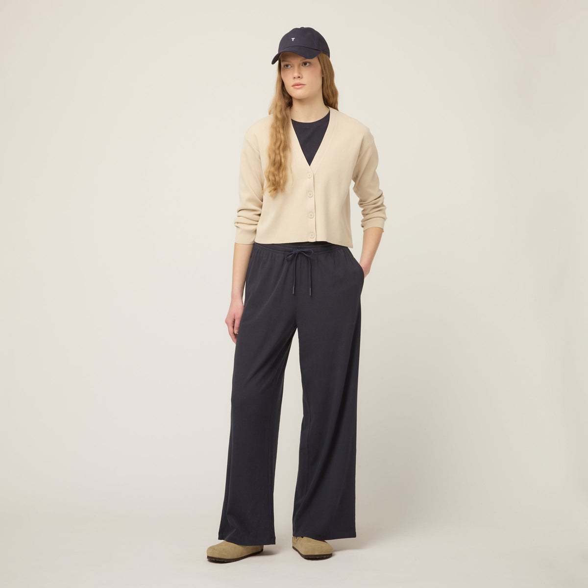 Rib Pull On Pant
