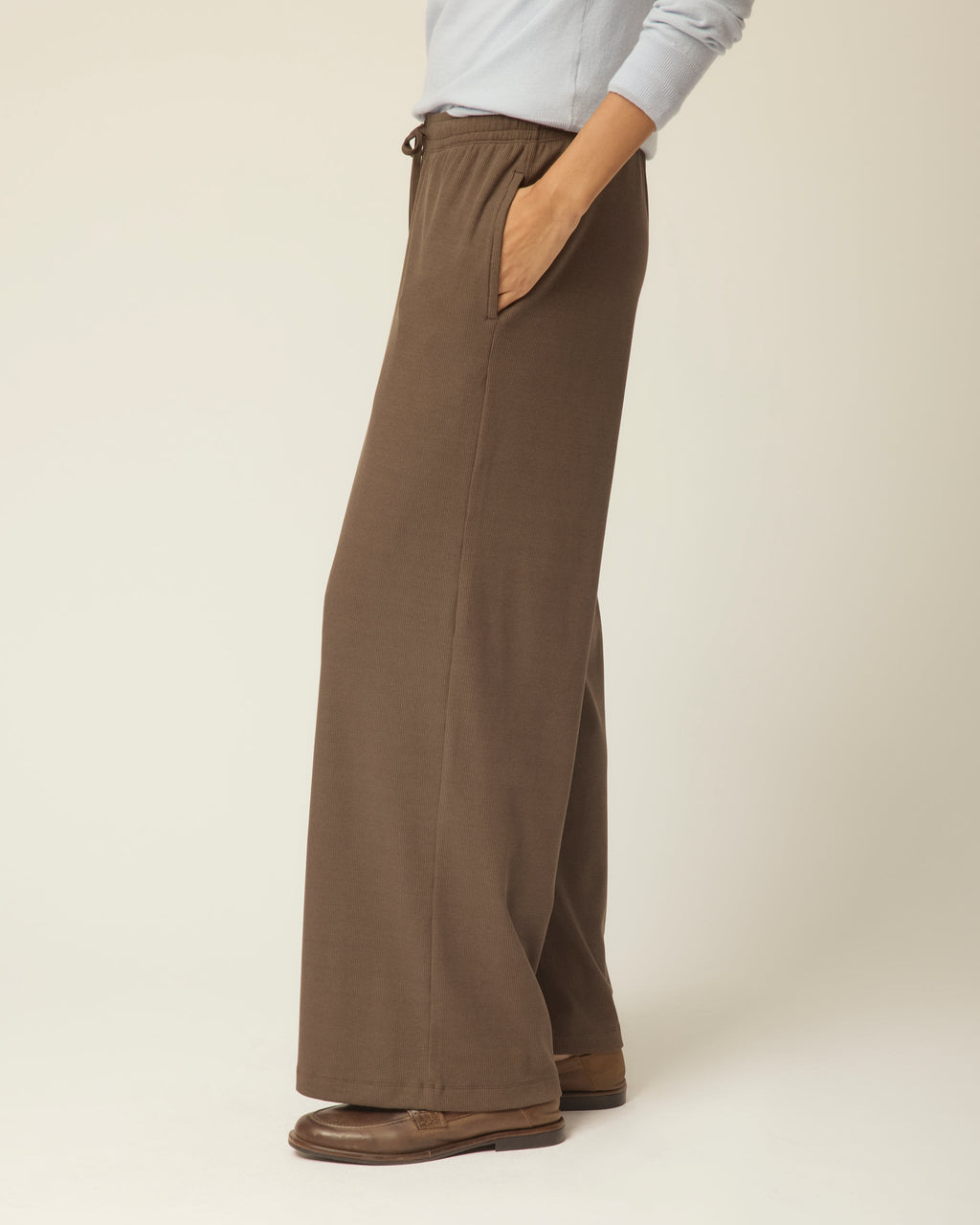 Rib Pull On Pant