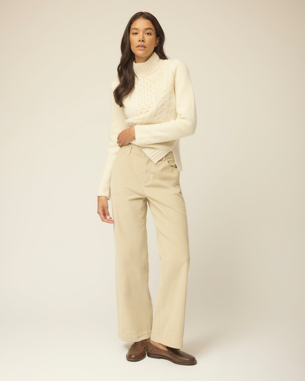 Corduroy Straight Leg Pants