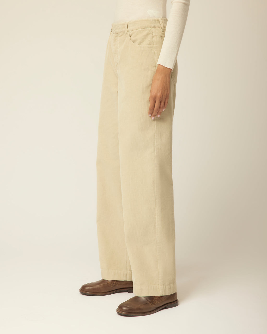 Corduroy Straight Leg Pants