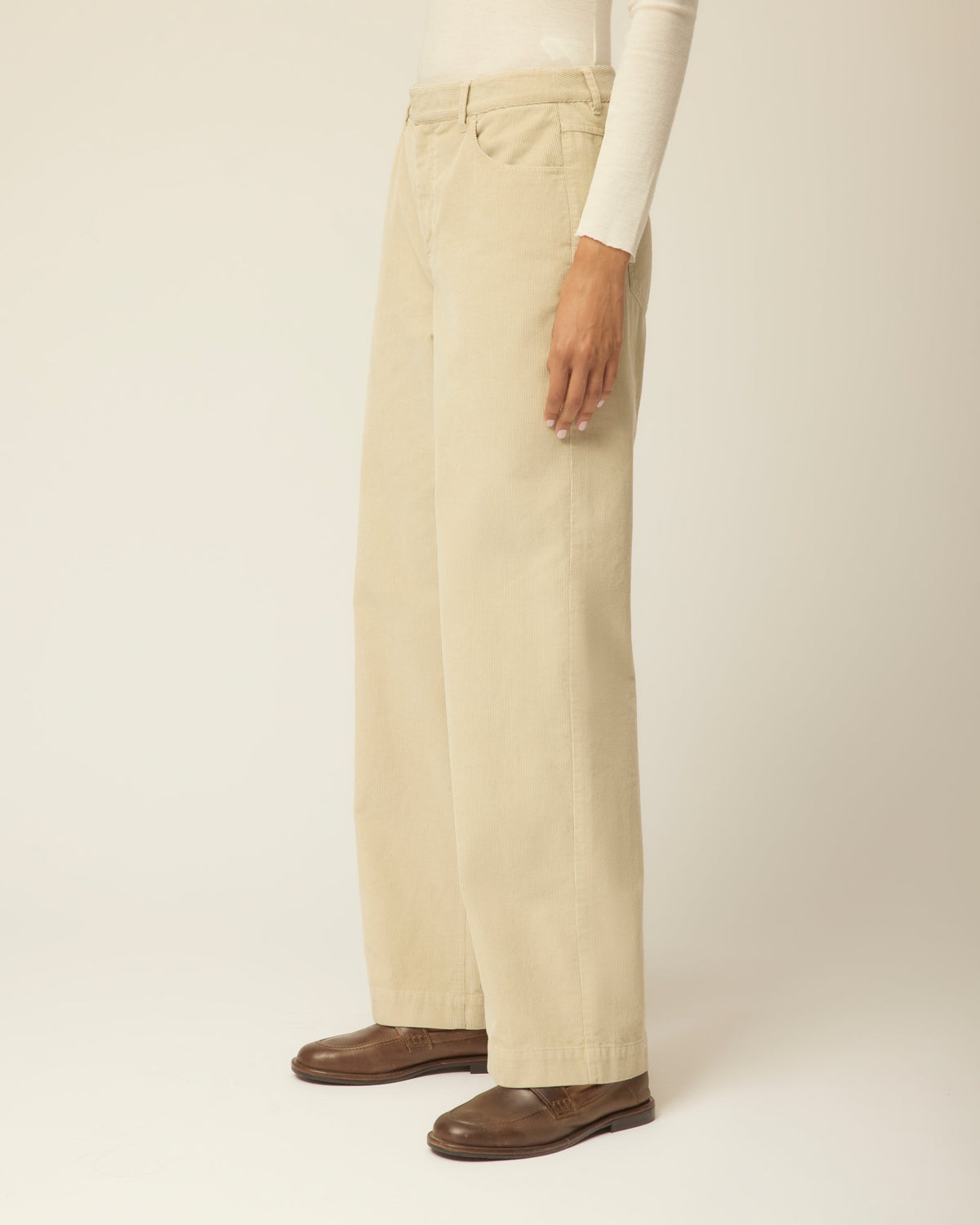 Corduroy Straight Leg Pants