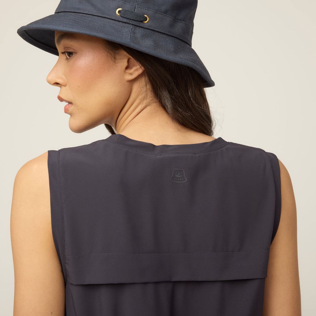 Tech Slk Midi Dress