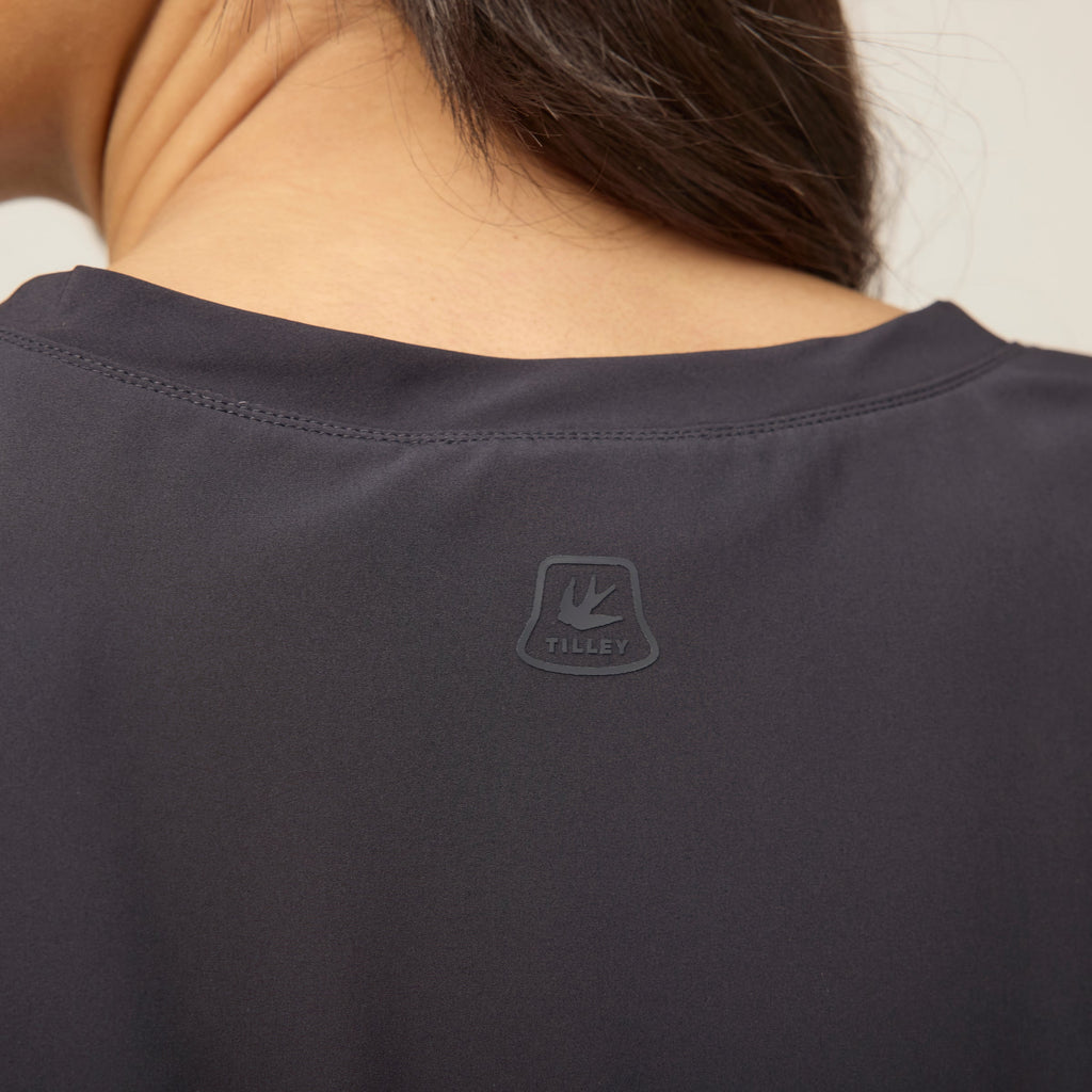 Tech Slk Midi Dress