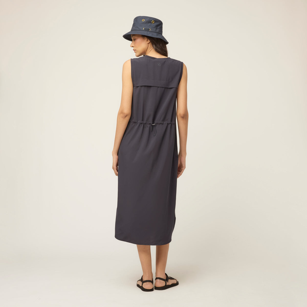 Tech Slk Midi Dress
