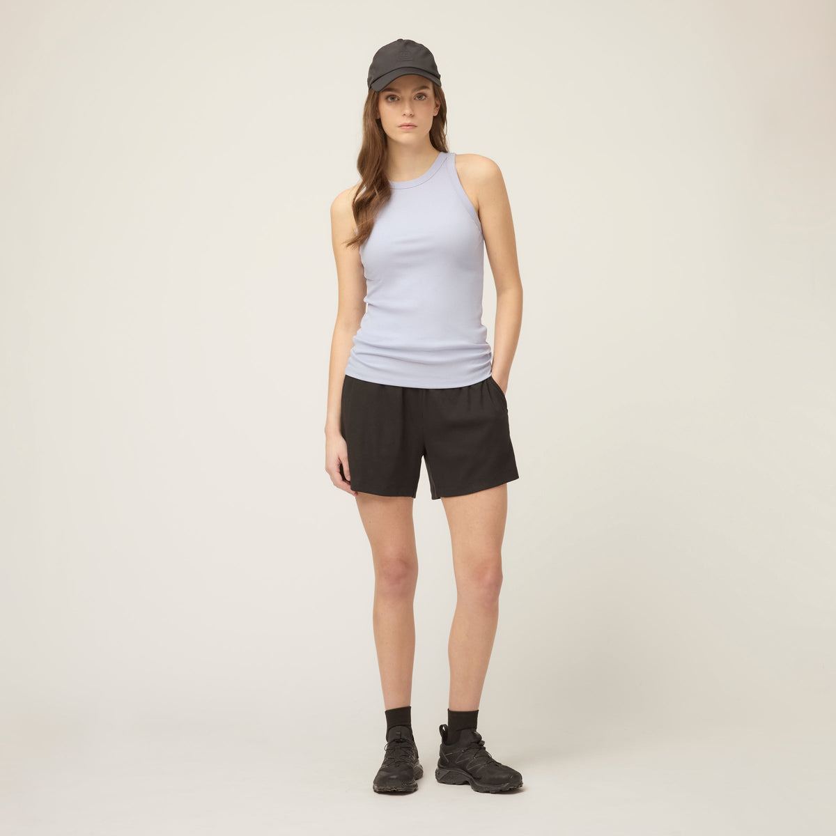 High Neck Rib Tank