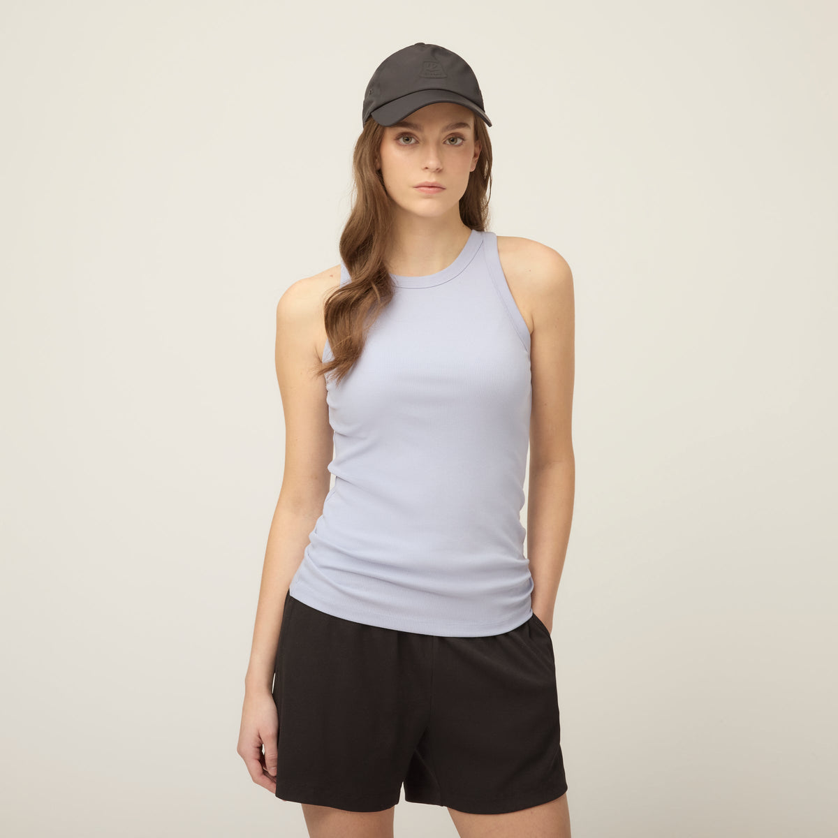 High Neck Rib Tank