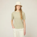 Linen Jersey Elbow Length Tee