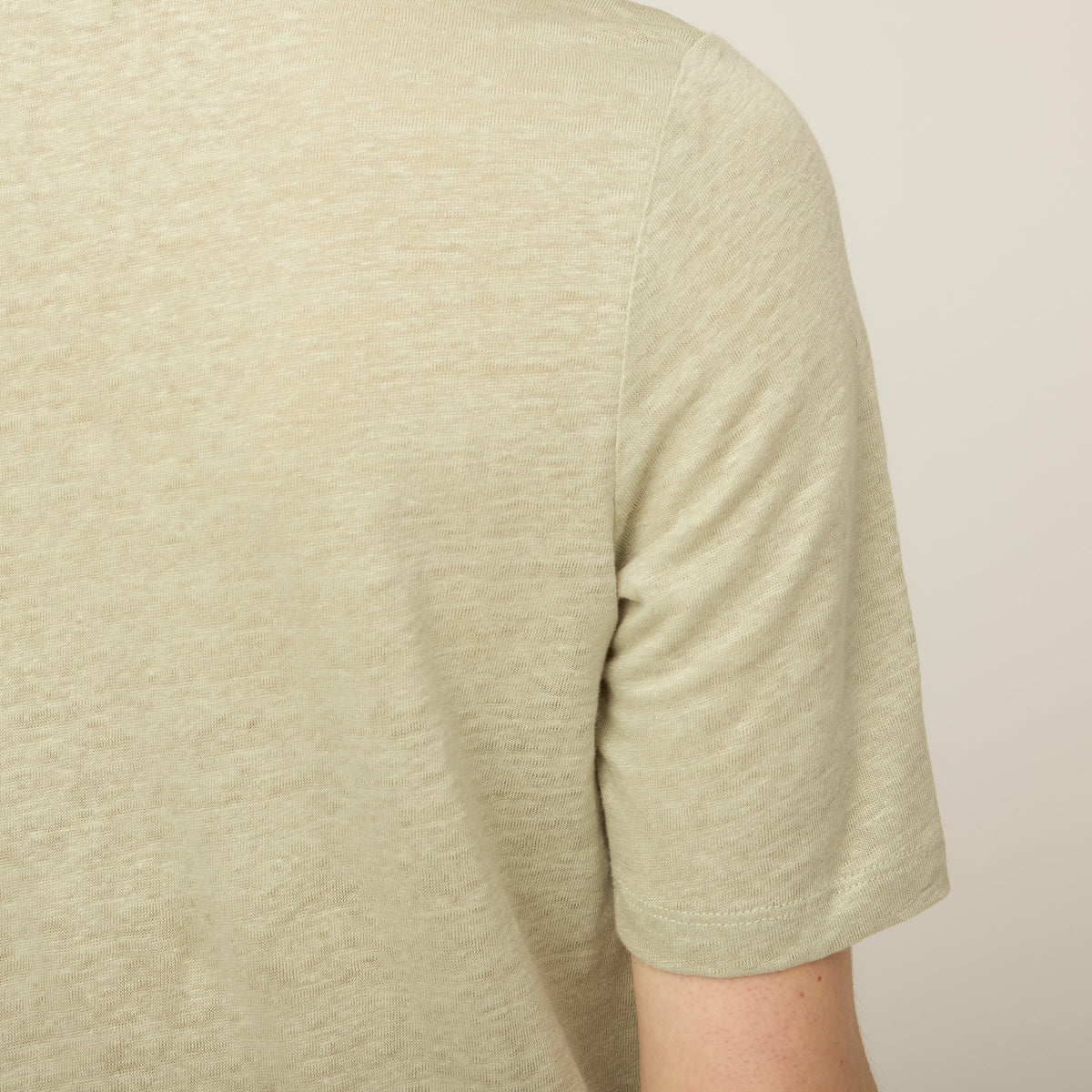 Linen Jersey Elbow Length Tee