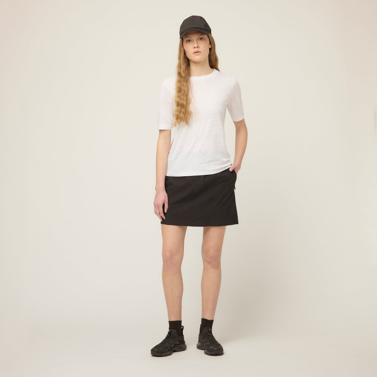 Linen Jersey Elbow Length Tee