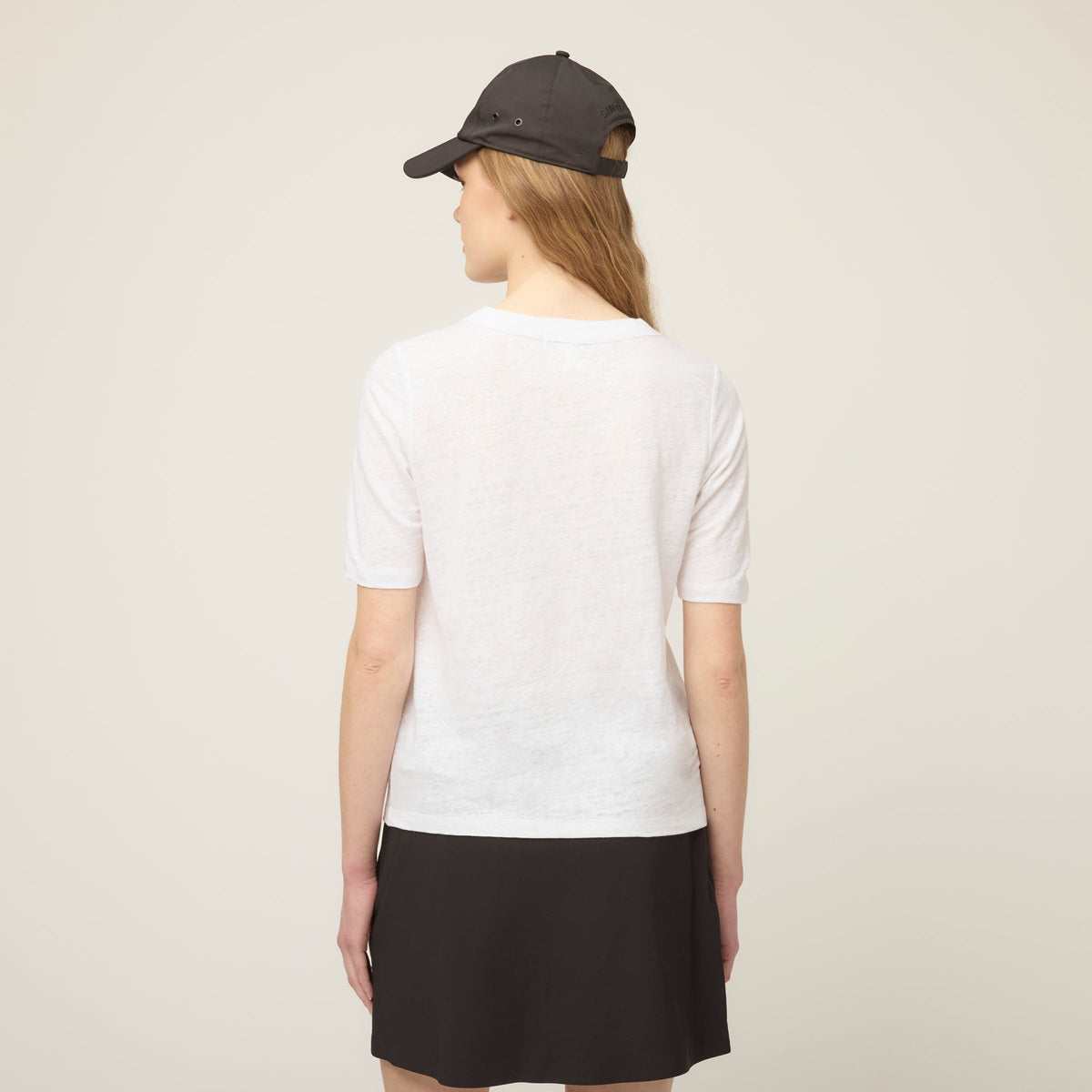 Linen Jersey Elbow Length Tee