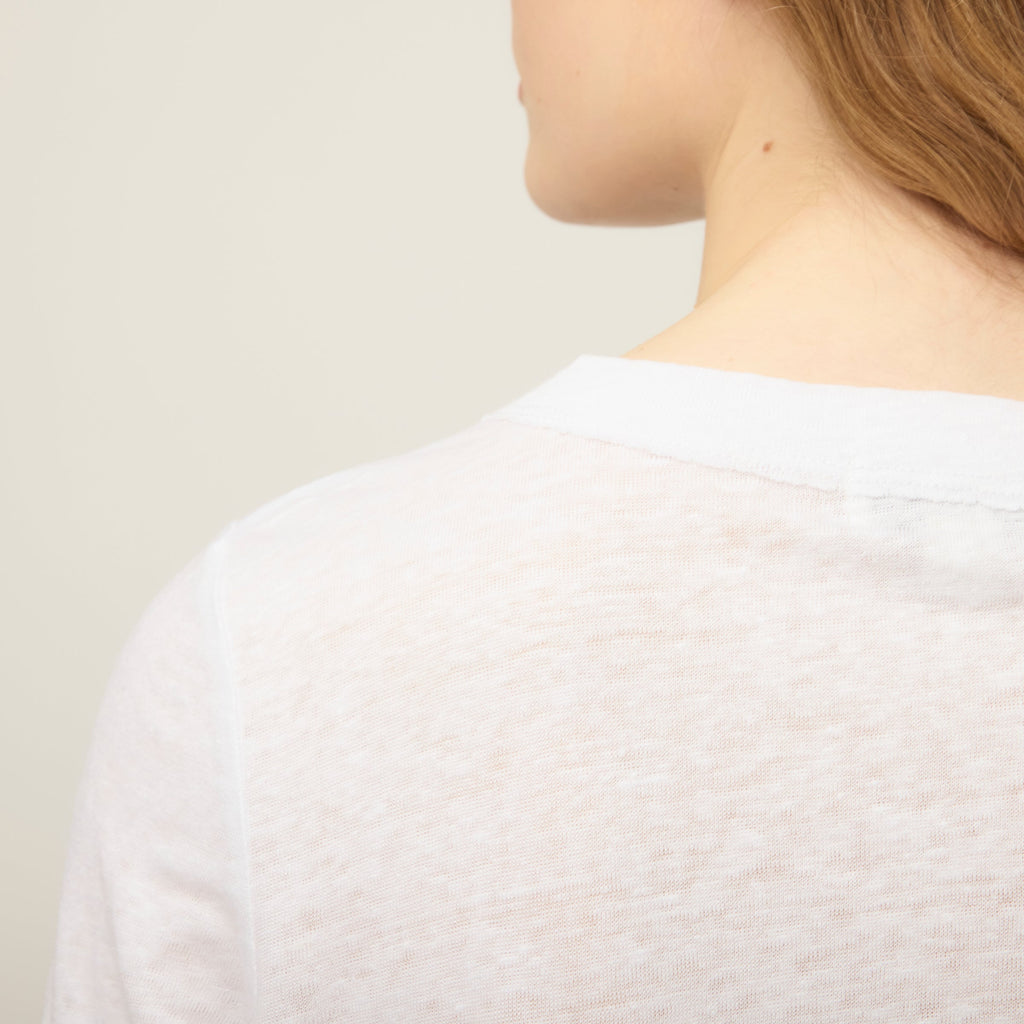 Linen Jersey Elbow Length Tee