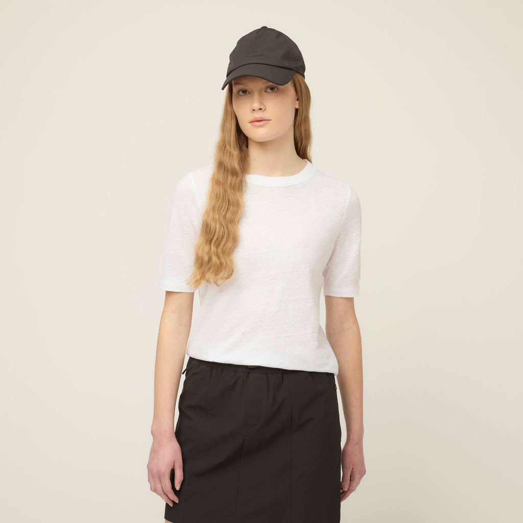 Linen Jersey Elbow Length Tee