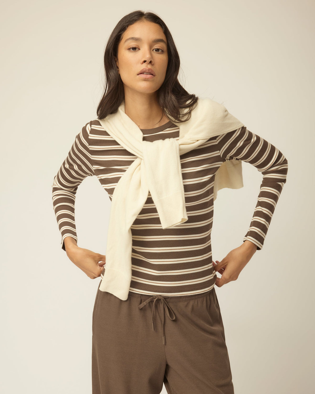 Long Sleeve Tencel Rib Tee