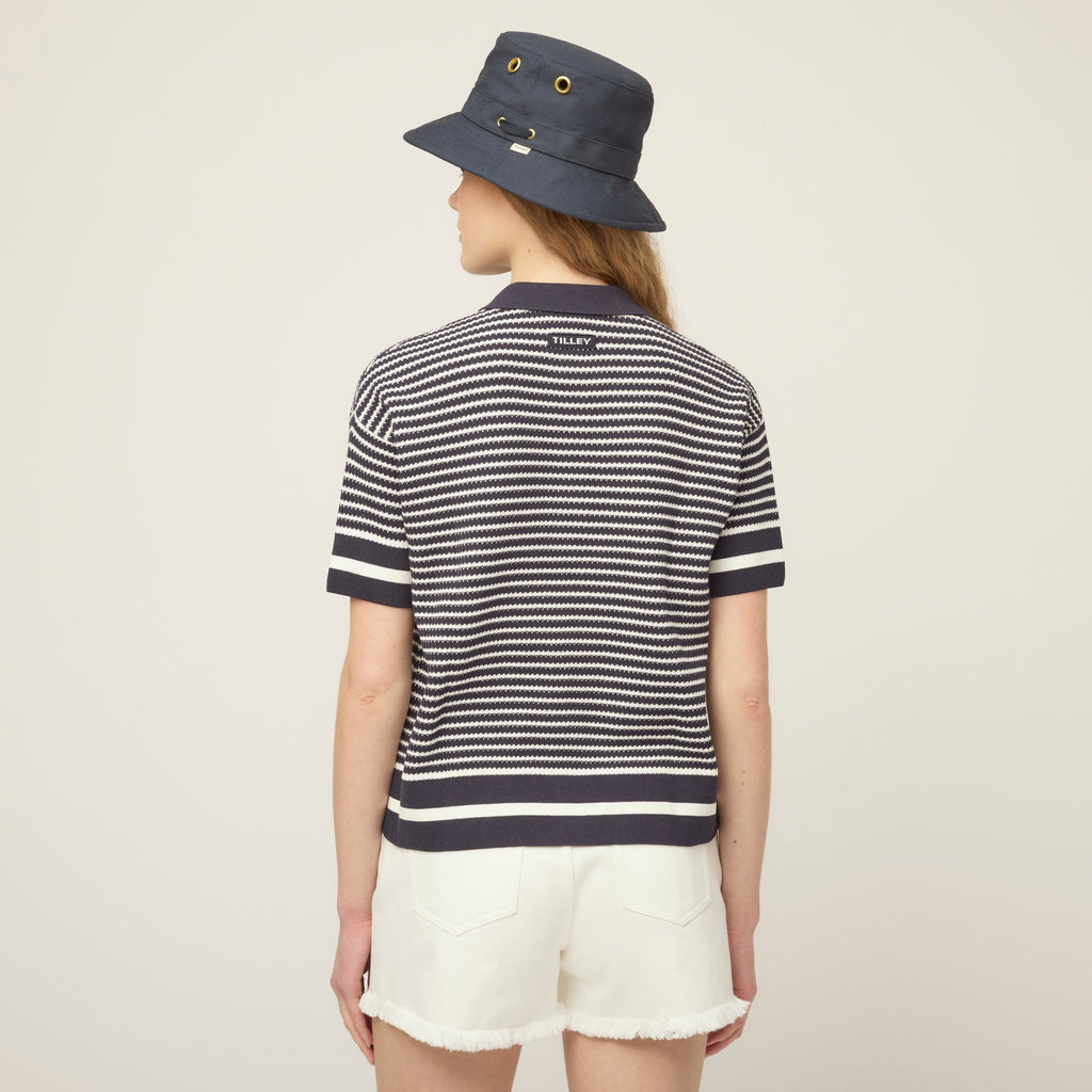 Striped Polo Sweater