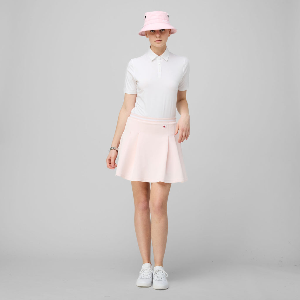 Striped Airloft Pleated Skirt