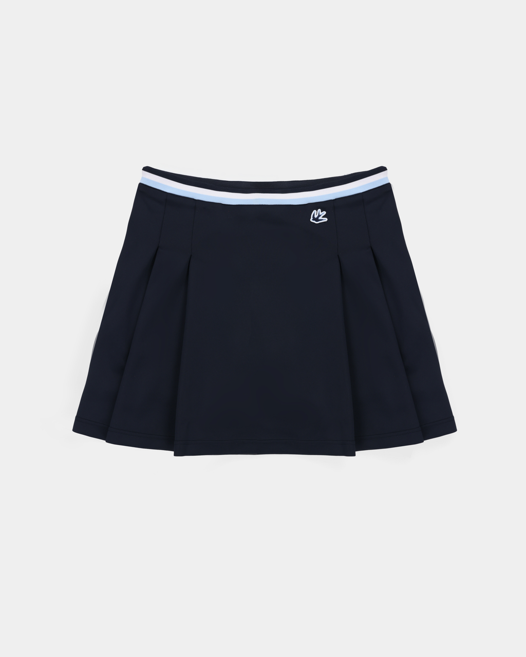 Striped Airloft Pleated Skirt