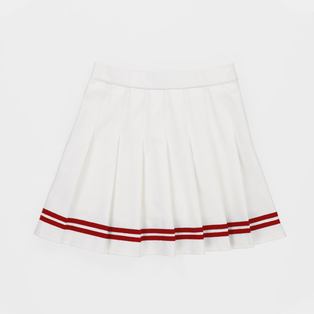 Ribbon Pleated Skirt