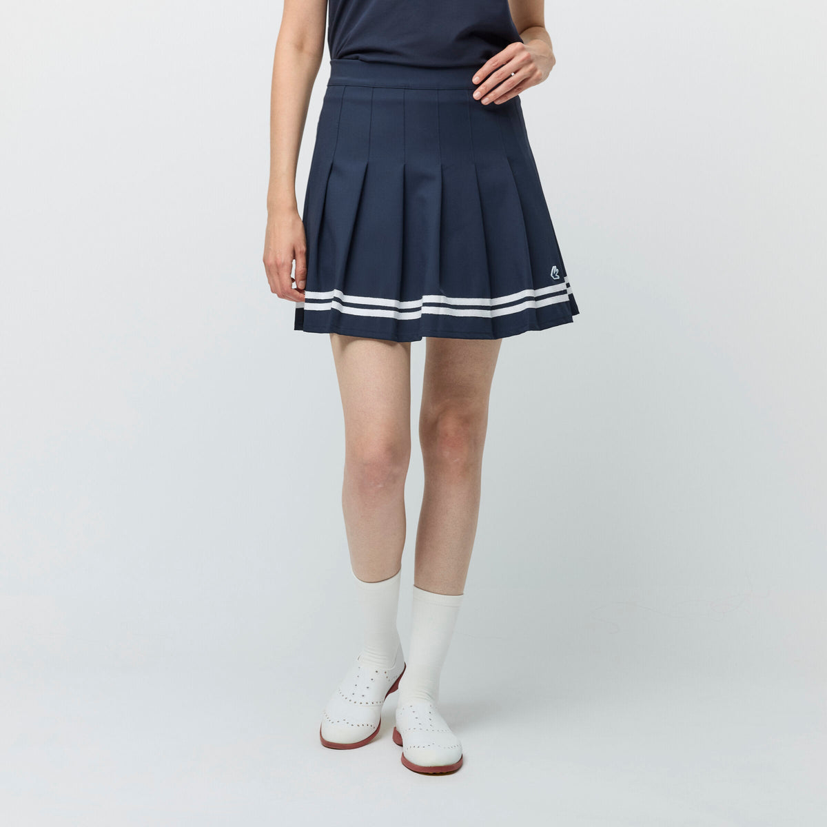 Ribbon Pleated Skirt