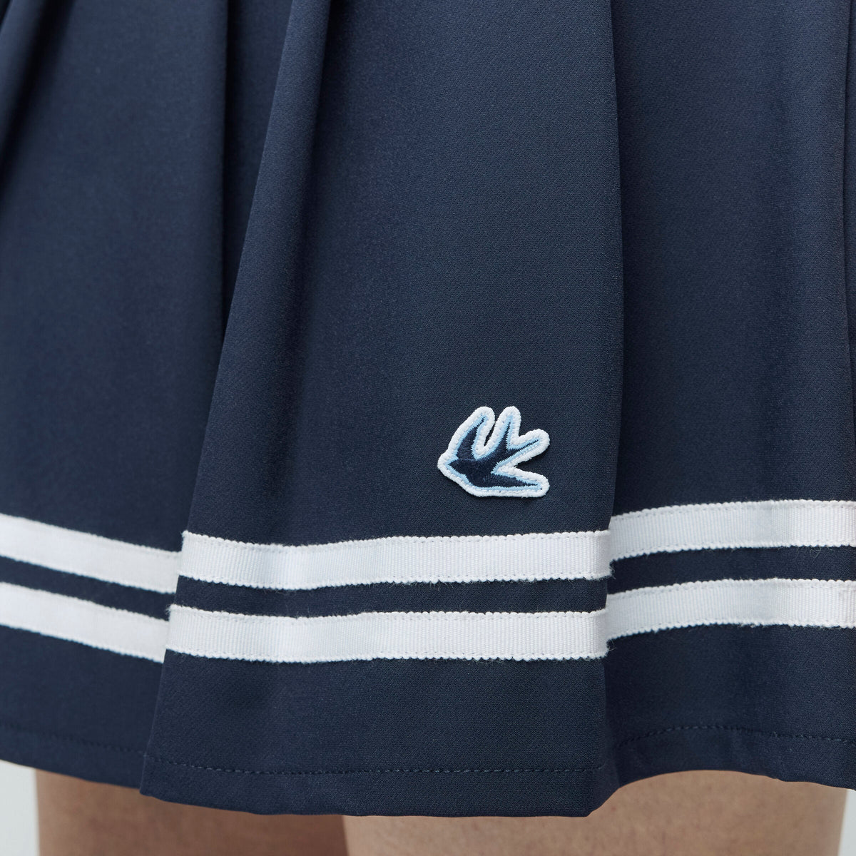 Ribbon Pleated Skirt