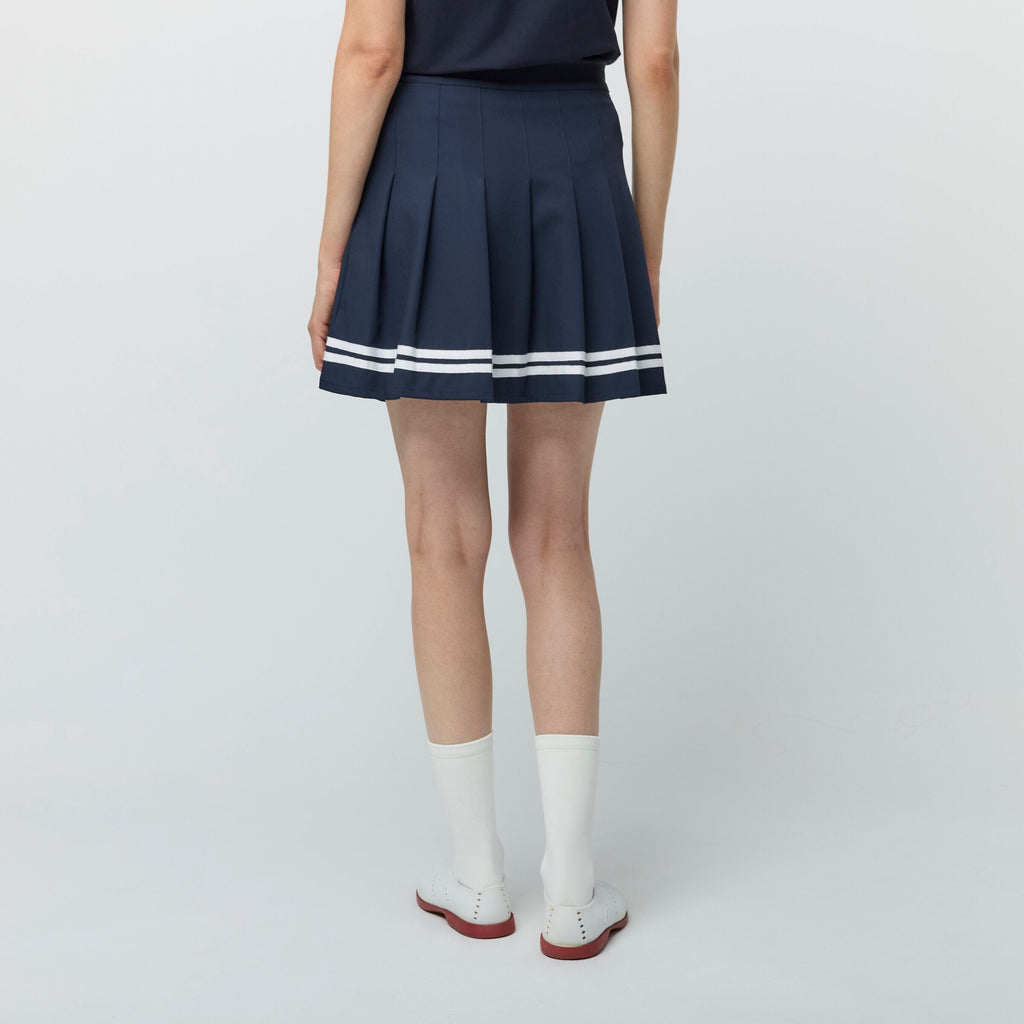 Ribbon Pleated Skirt