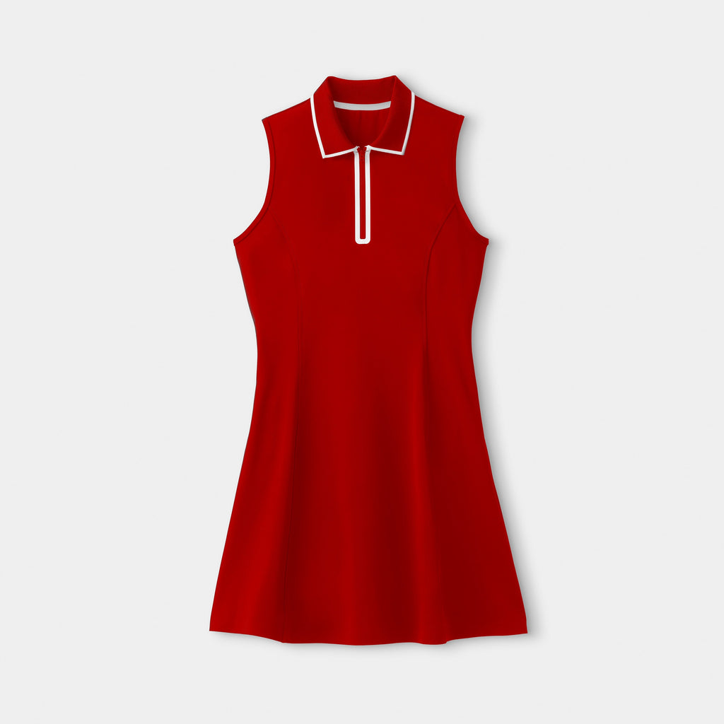 Quarter Zip Polo Dress