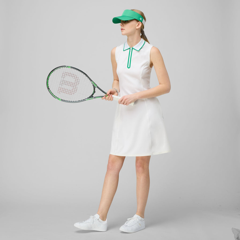 Quarter Zip Polo Dress