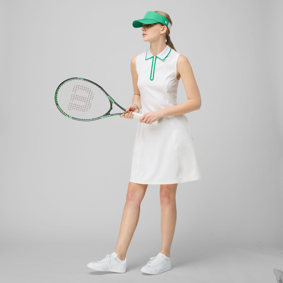 Quarter Zip Polo Dress