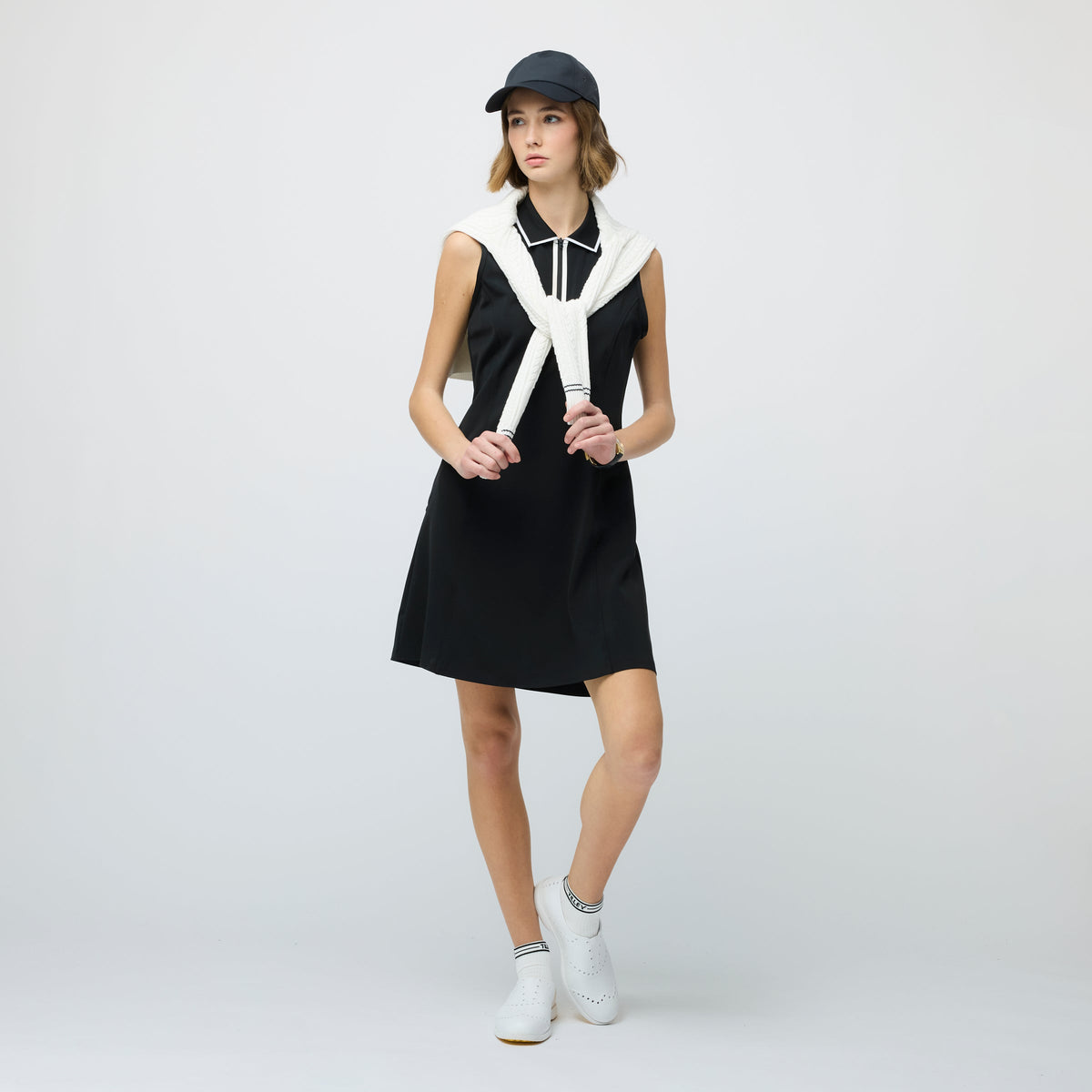 Quarter Zip Polo Dress