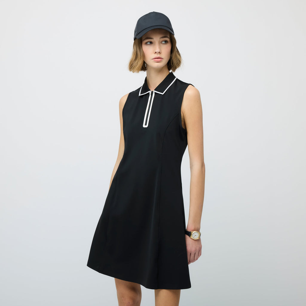 Quarter Zip Polo Dress