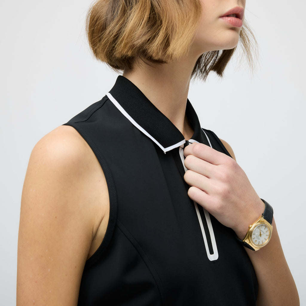 Quarter Zip Polo Dress